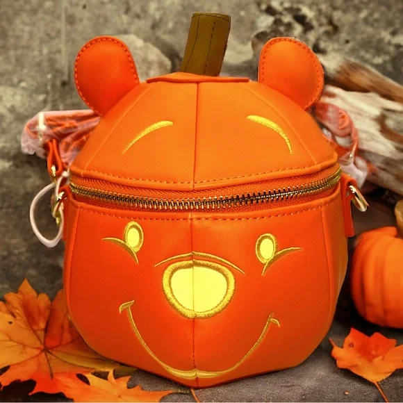Loungefly Bags Winnie The Pooh Pumpkin Glow Crossbody Bag
